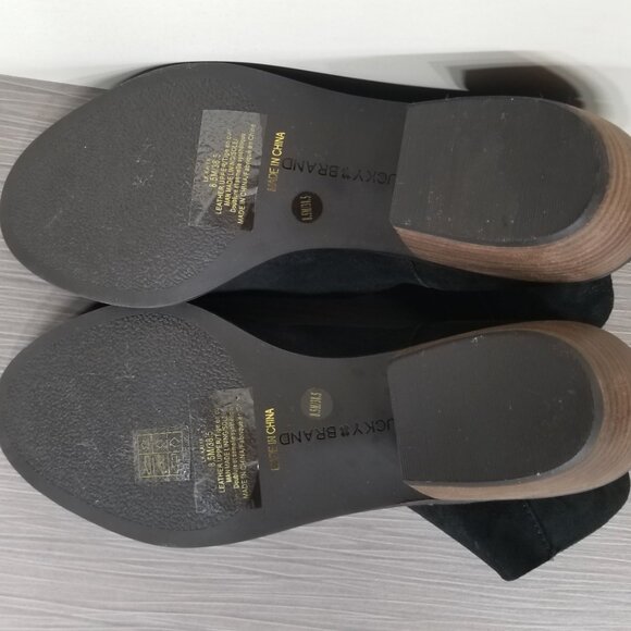 Lucky Brand Kaiya Bootie, Black Leather, Womens Size 8.5 M / 38.5 - Picture 11 of 12